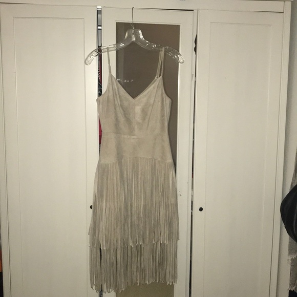 BCBGMaxAzria ‘Evin’ fringe nude dress - Picture 5 of 5